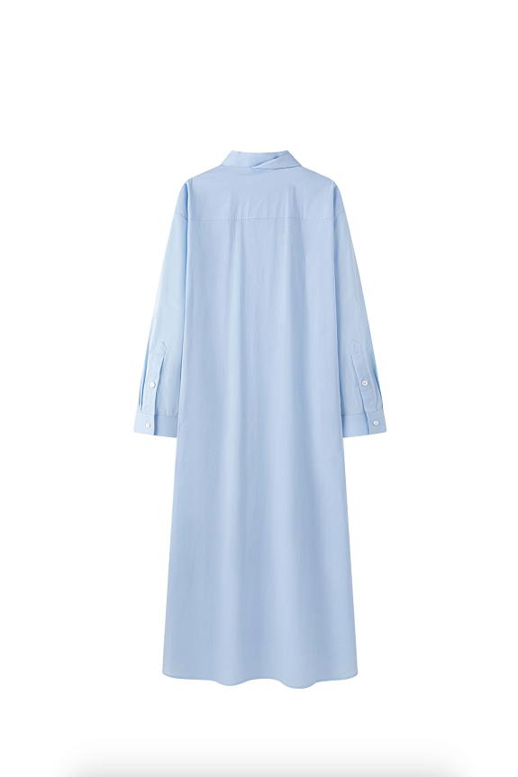 Viktoria Chan Kaz Shirt Dress Blue-5